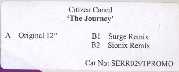 Citizen Caned - Journey - Used Vinyl Record 12"