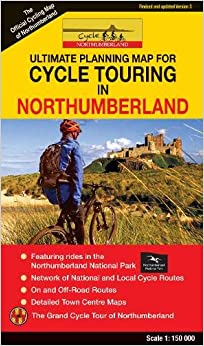 Cycle Touring Map of Northumberland - REV.3 - New Sheet map