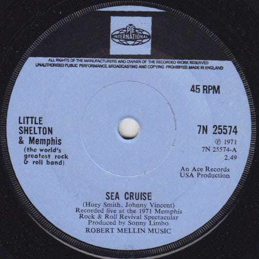 Little Shelton - Sea Cruise / High Blood Pressure - Used Vinyl Record