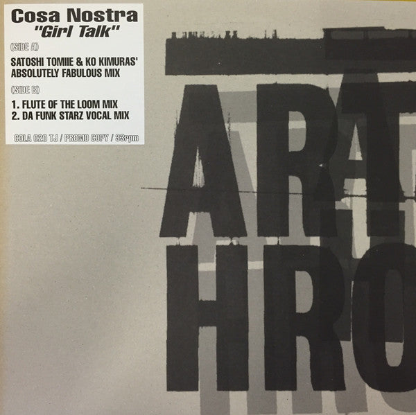 Cosa Nostra - Girl Talk - Used Vinyl Record 12"