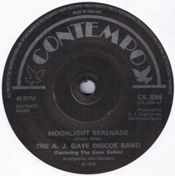 A. J. Gaye Discoe Ba - Moonlight Serenade - Used Vinyl Record 7"