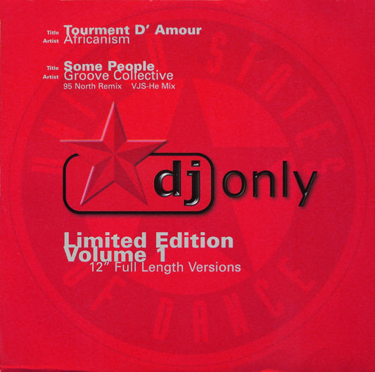 Africanism - Tourment D'Amour / Some People (DJ Only Vol. 1) - Used V