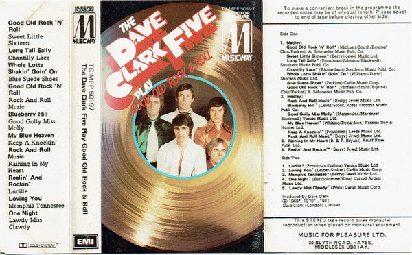 Dave Clark Five - Play Good Old Rock & Roll - Used Cassette