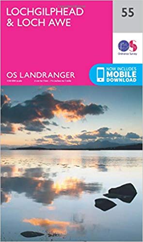 Ordnance Survey - Lochgilphead & Loch Awe : 055 - New Sheet map