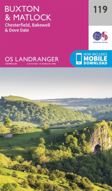 Ordnance Survey - Buxton & Matlock, Chesterfield, Bakewell & Dove Dale