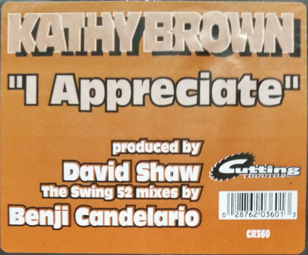 Kathy Brown - I Appreciate - Used Vinyl Record 12"