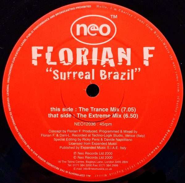 Floriano Fusato - Surreal Brazil - Used Vinyl Record 12"
