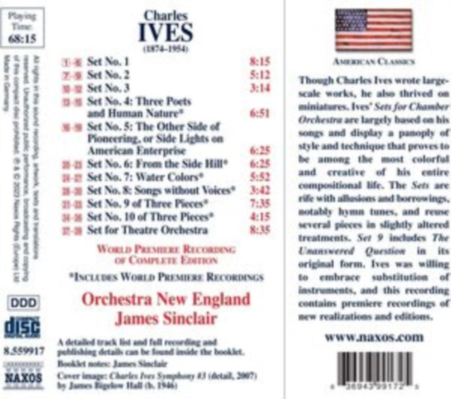 ORCHESTRA NEW ENGLAN - CHARLES IVES COMPLETE SETS FO - CD