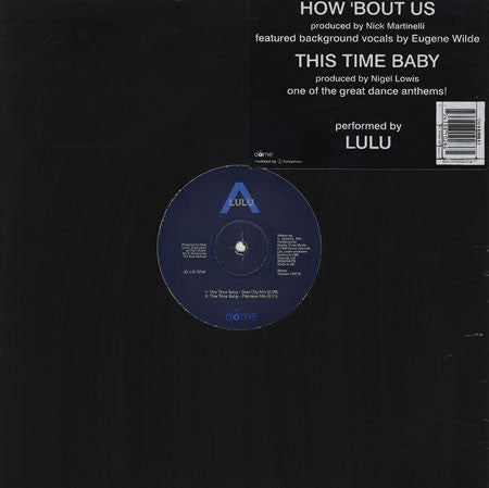 Lulu - How 'Bout Us - Used Vinyl Record 12"