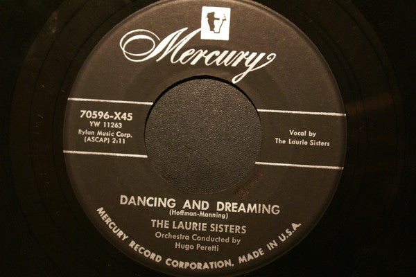 Laurie Sisters - Dancing And Dreaming - Used Vinyl Record 7"