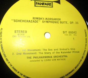 Nikolai Rimsky-Korsa - Scheherazade - Used Vinyl Record