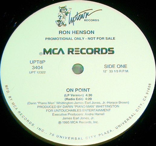 Ronnie Henson - On Point - Used Vinyl Record 12"