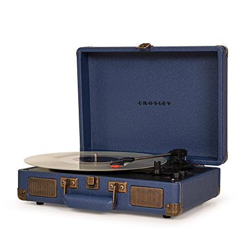 CROSLEY - Cruiser Plus Deluxe Portable Turntable (Navy) - Now With Blu
