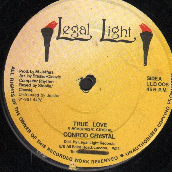 Conrad Crystal - True Love / Good Looking Baby - Used Vinyl Record 12