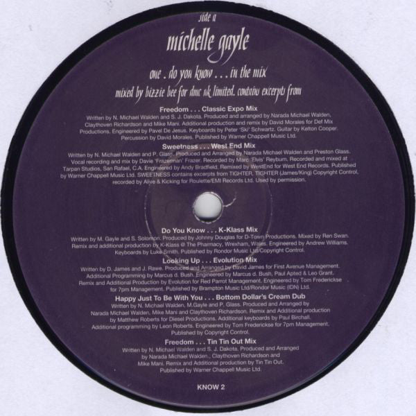 Michelle Gayle - Do You Know - Used Vinyl Record 12"
