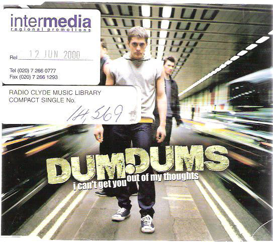 Dum Dums - I Can't Get You Out Of My Thoughts - Used CD