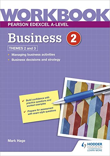 Mark Hage - Pearson Edexcel A-Level Business Workbook 2 - Paperback