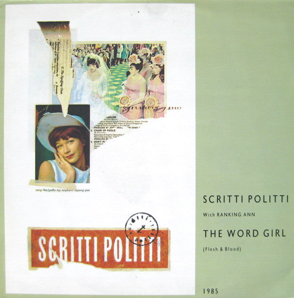 Scritti Politti - Word Girl (Flesh & Blood) - Used Vinyl Record 12"