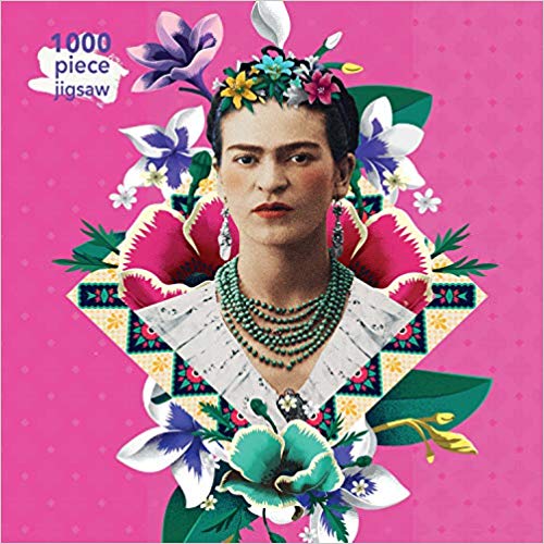 Adult Jigsaw Frida Kahlo Pink : 1000 piece jigsaw - New Jigsaw Puzzle