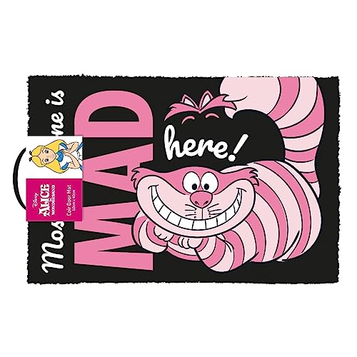 DISNEY - Alice In Wonderland Were All Mad Here Door Mat - Door Mat