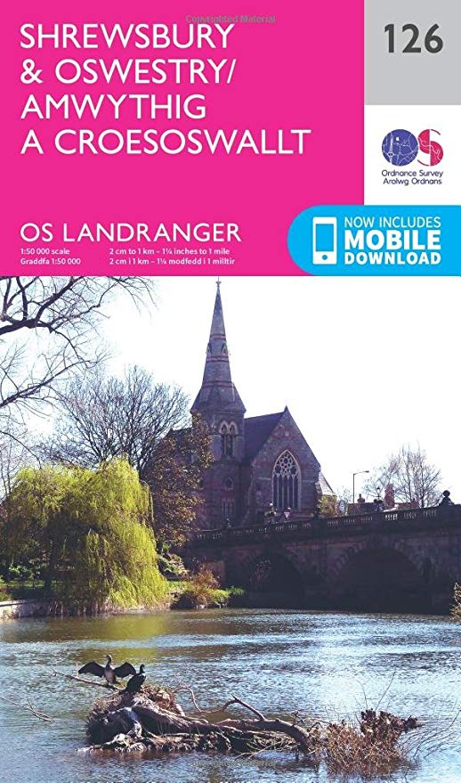 Ordnance Survey - Shrewsbury & Oswestry : 126 - New Sheet map