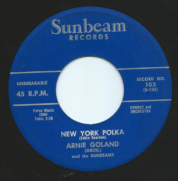 Arnold Goland And Or - New York Polka - Used Vinyl Record 7"
