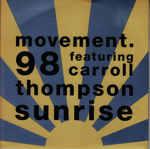 Movement 98 - Sunrise - Used Vinyl Record 7"
