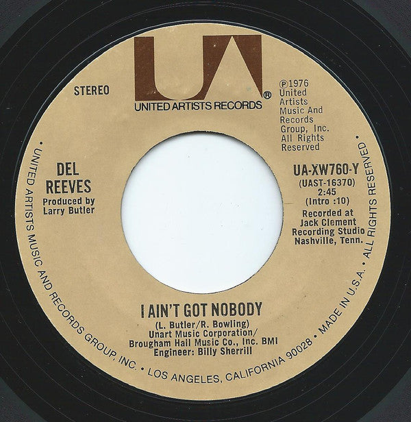 Del Reeves - I Ain't Got Nobody - Used Vinyl Record 7"