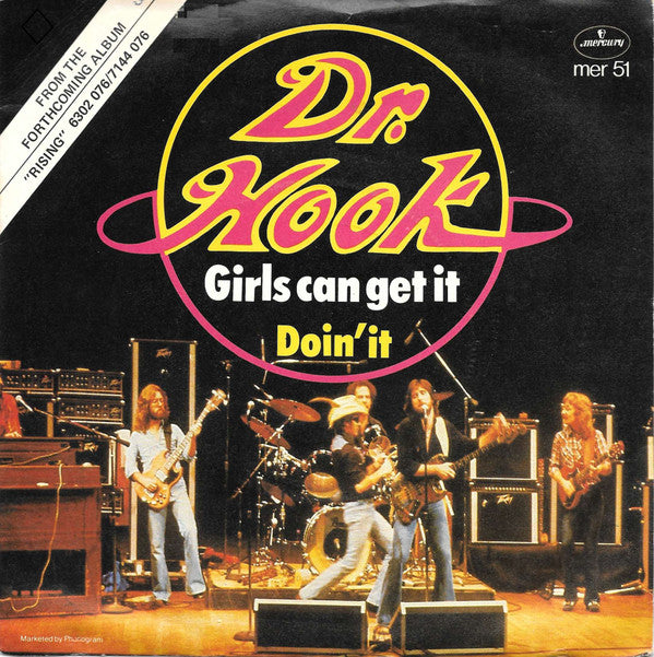 Dr. Hook - Girls Can Get It - Used Vinyl Record 7"