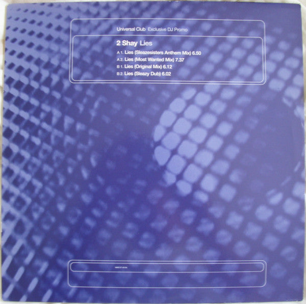 2 Shay - Lies - Used Vinyl Record 12"