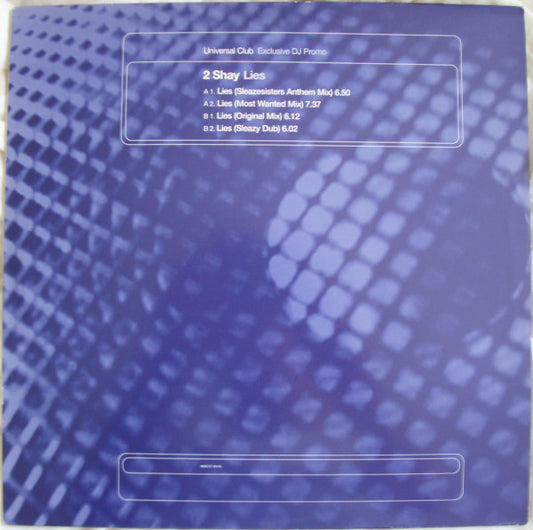 2 Shay - Lies - Used Vinyl Record 12"