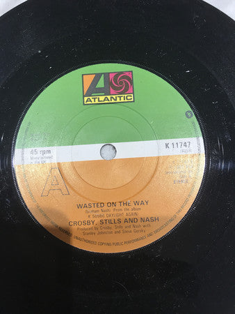 Crosby - Wasted On The Way - Used Vinyl Record 7"