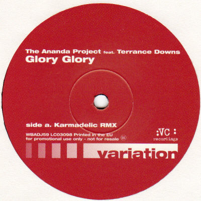 Ananda Project - Glory Glory - Used Vinyl Record 12"