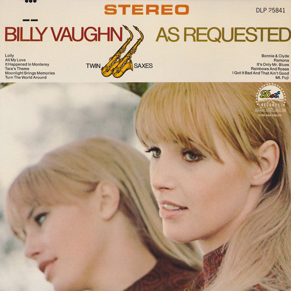 Billy Vaughn - As Requested - Used Vinyl Record