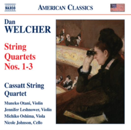 CASSATT QUARTET - WELCHER:STRING QUARTETS 1-3 - CD