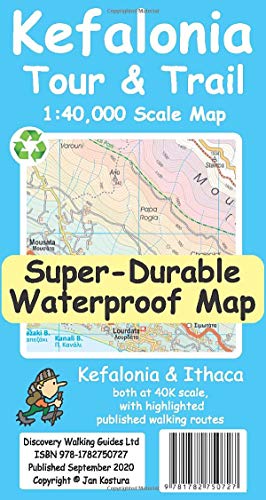 Jan Kostura - Kefalonia Tour & Trail Map - New Sheet map