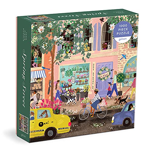 Galison - Spring Street 1000 Pc Puzzle In a Square box - New Jigsaw Pu
