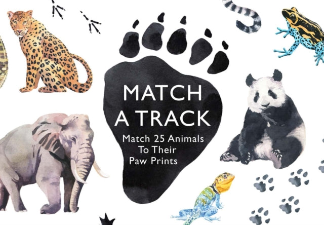 Match a Track : Match 25 Animals to Their Paw Prints - New Cards