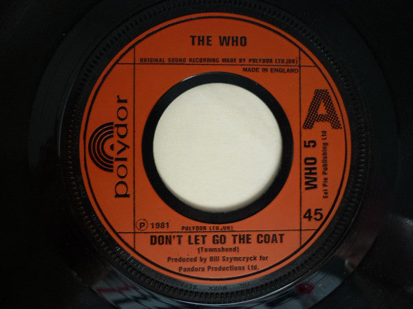 Who - Don't Let Go The Coat - Used Vinyl Record 7"