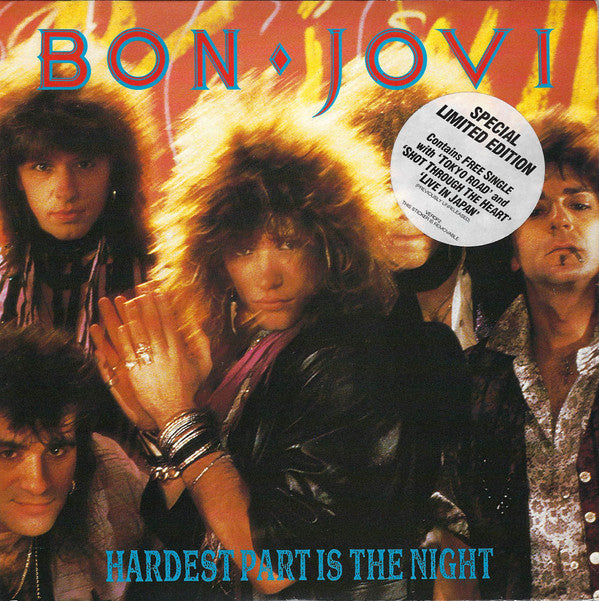 Bon Jovi - Hardest Part Is The Night - Used Vinyl Record 7"