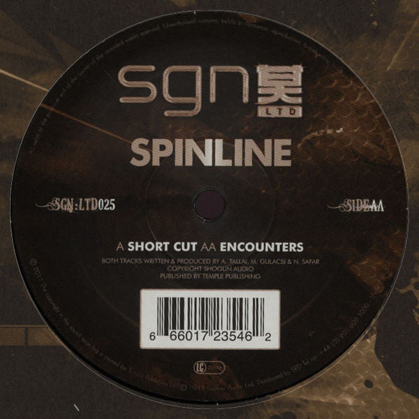 Spinline - Short Cut / Encounters - New Vinyl Record 12"