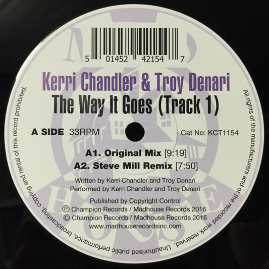 Kerri Chandler - Way It Goes (Track 1) - New Vinyl Record 12"