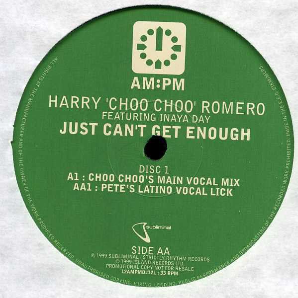 Harry "Choo Choo" Ro - Just Can't Get Enough - Used Vinyl Rec