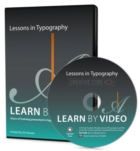 Jim Krause - Lessons in Typography Learn by Video - New DVD