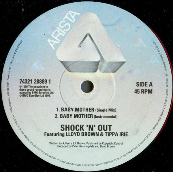 Shock 'N' Out - Baby Mother - Used Vinyl Record 12"
