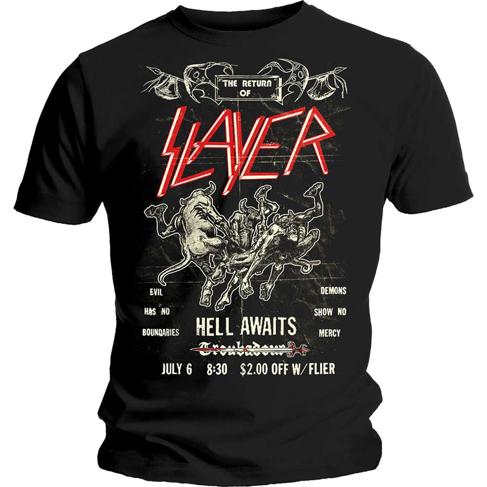 Slayer - tshirt - Unisex - Short Sleeves - X-Large