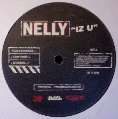 Nelly - Iz U - Used Vinyl Record 12"