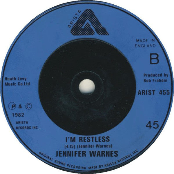 Jennifer Warnes - Could It Be Love - Used Vinyl Record 7"
