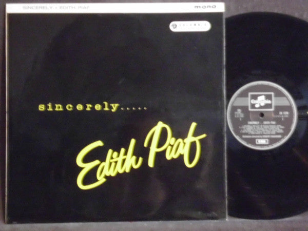 Edith Piaf - Sincerely..... - Used Vinyl Record