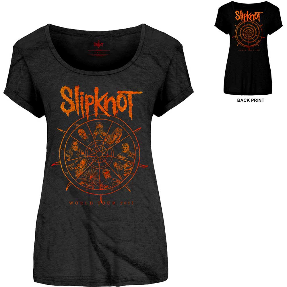 Slipknot - tshirt - Ladies - Rolled Sleeves - Medium